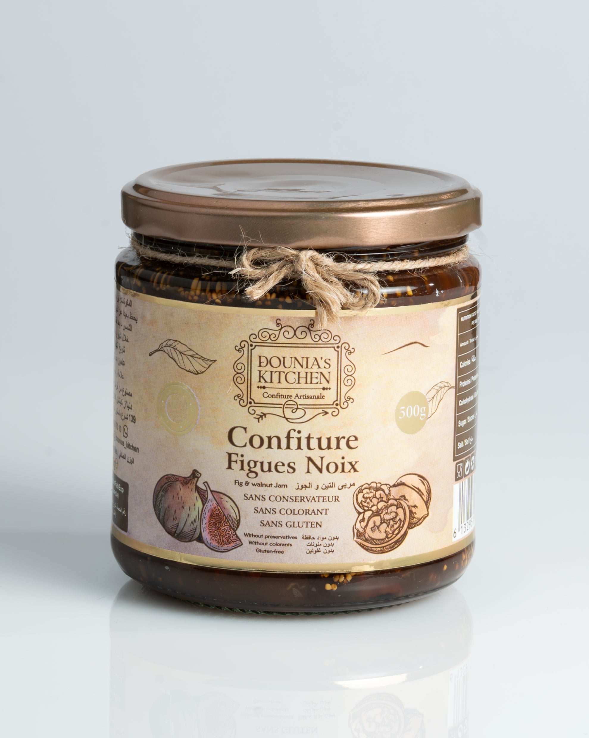 Confiture figues noix